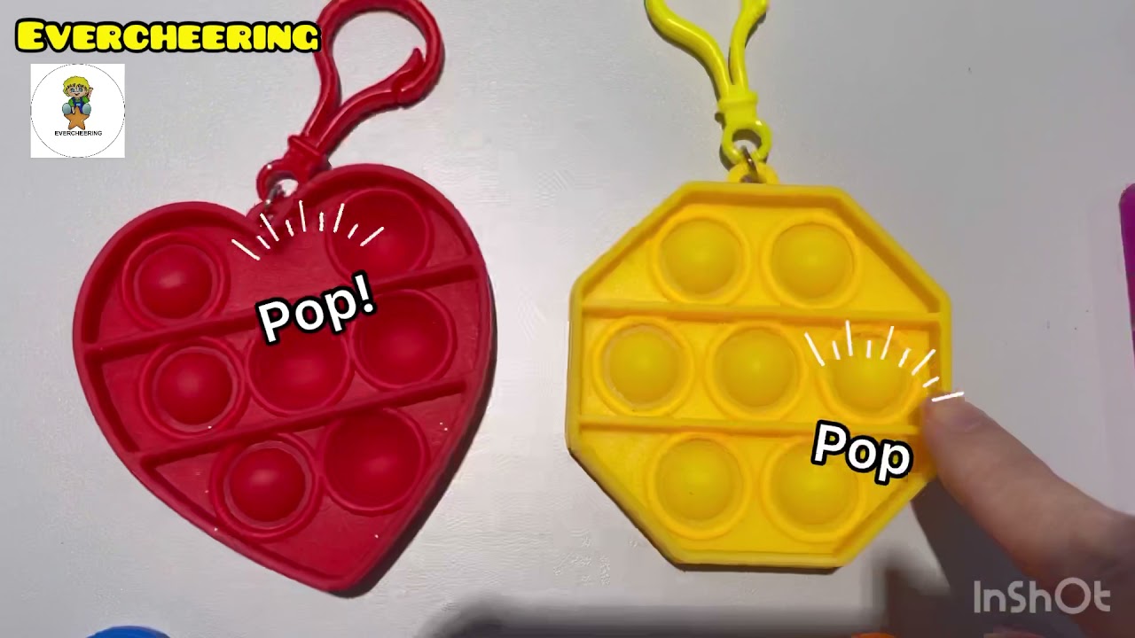 Fidget pop bubble key chain-novelty toy , pocket size