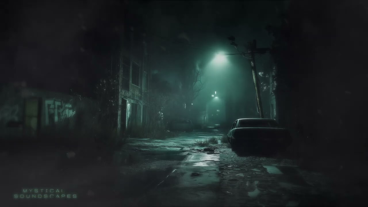 Would You Walk This Street Alone? | 5 Hour HORROR AMBIENCE | 4K | Dark |