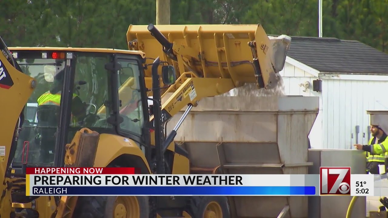 Preparing for winter weather in Raleigh
