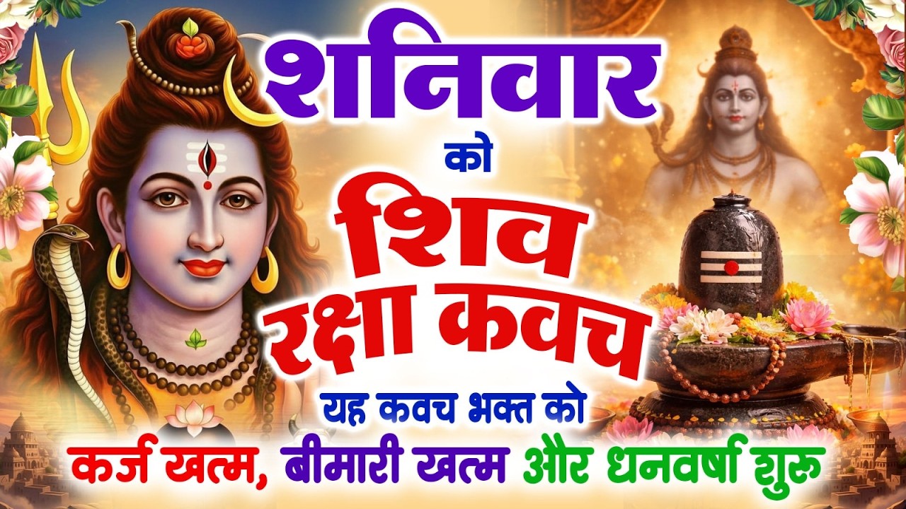 शनिवार को शिव रक्षा कवच यह कवच भक्त को अदृश्य शक्ति,भय से मुक्ति तथा धन के भंडार खुलेंगे~Shiv Kavach
