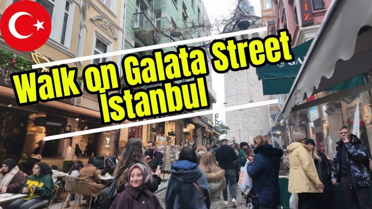 Walk on Galata Street, Istanbul 🇹🇷 | Busy Streets & City Life 4K