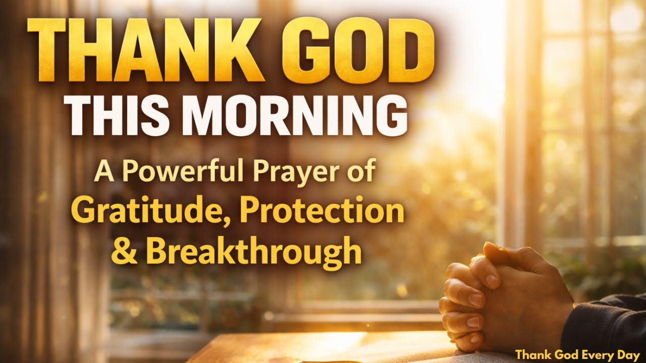 Thank God This Morning | A Powerful Prayer to Start Your Day With Peace & Favor