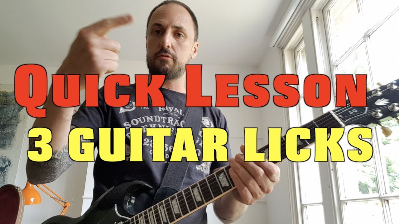 Short Quick Guitar Lick 01 Blues / Rock