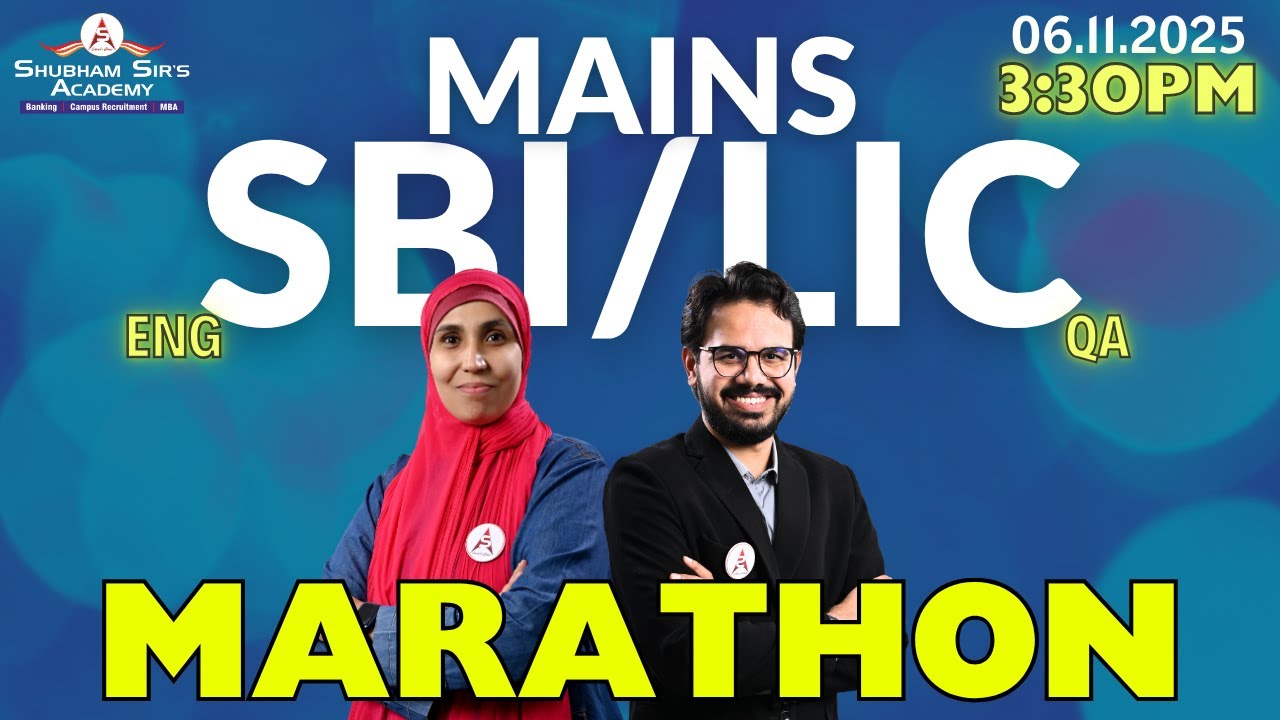 MAINS SBI JA/LIC AAO | ENG +Quant |🏃🏻‍♂️💨#sbi #Quant #english #ssa #mains #mocktest #sbija #sbiclerk