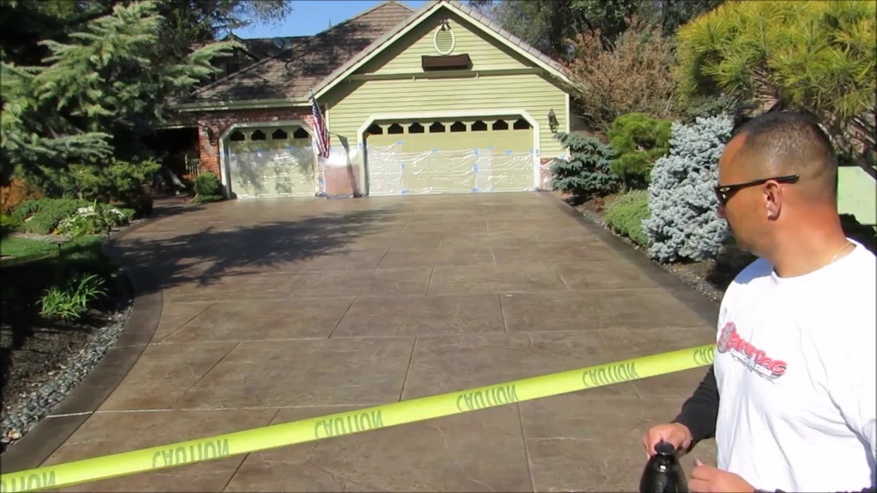 Endurable Concrete Stain and Seal Exterior Application