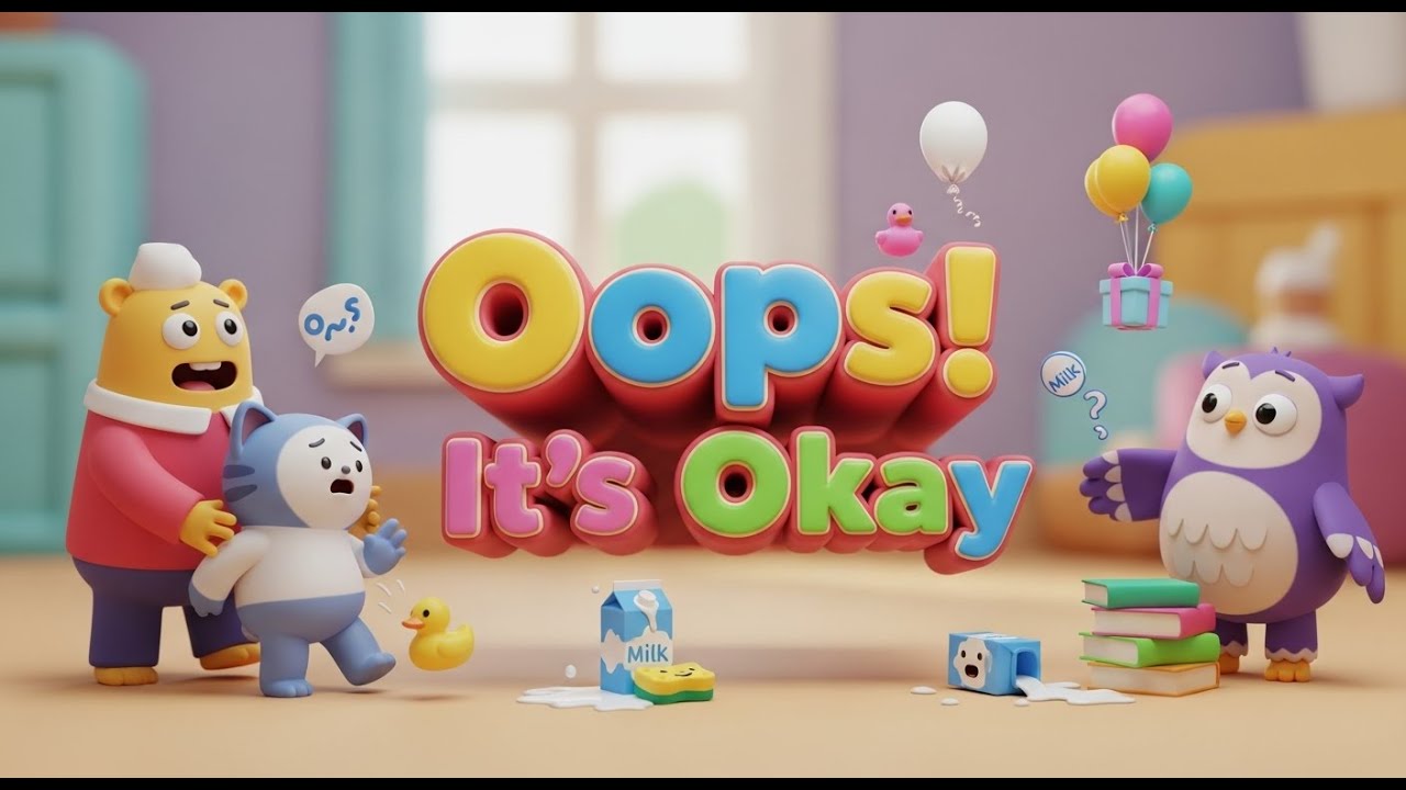 Oops! It’s Okay Song | Positive Learning Rhyme for Kids | Nursery Rhymes & Songs for Children