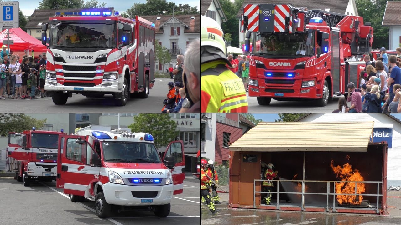 [XXL-Hornkonzert] - Alarmfahrten und Vorführungen Feuerwehr Frauenfeld | 250 Jahre Stadtbrand