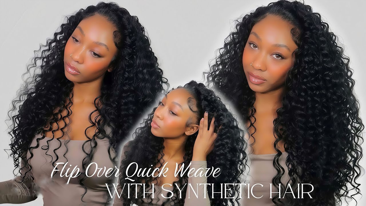 Do My Hair With Me: Flip Over Quick Weave Install! | Organique Hawaiian Curl