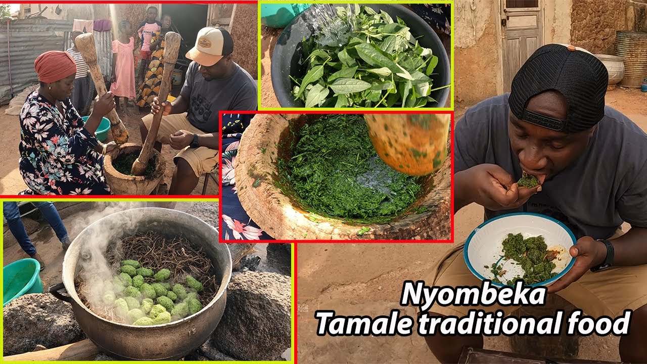 Traditional Cooking Recipe || Ghana's Most UNIQUE LOCAL Food NYOMBEKA, Beans leaves recipes