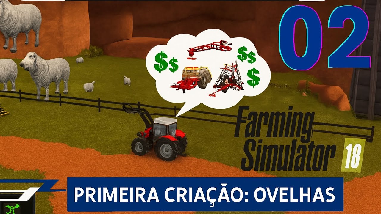 Farming Simulator 18 - NOVOS implementos, PRIMEIRO criação #02/S01