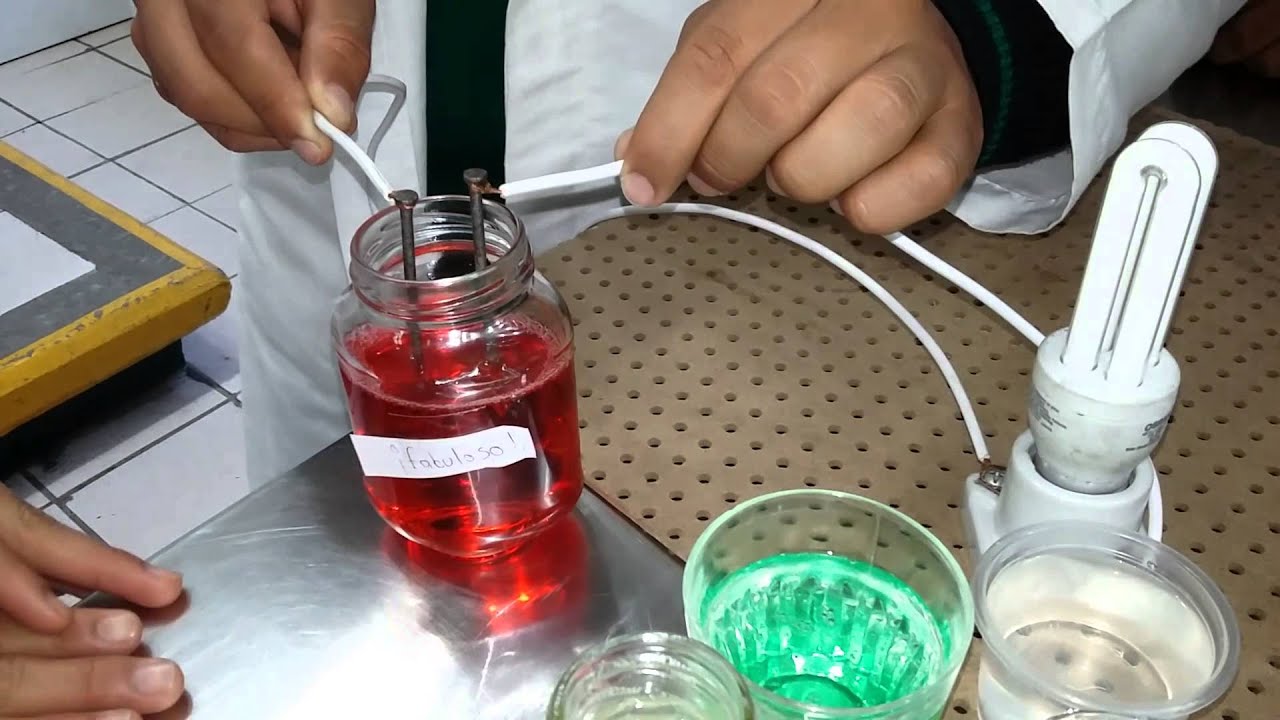 Conductividad el&eacute;ctrica de sustancias