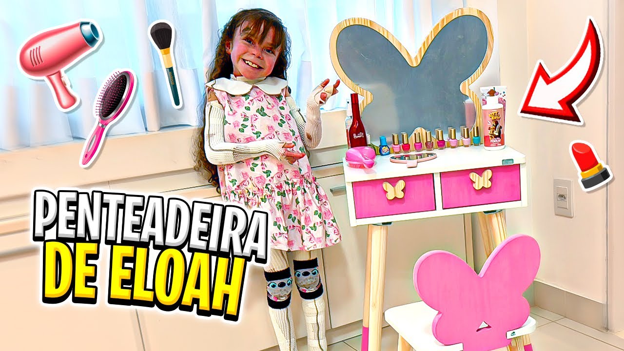 ELOAH MOSTRA A SUA PENTEADEIRA - Dia a Dia com Amanda