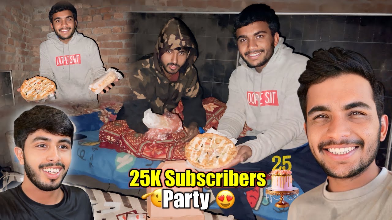 25000 Subscribers Party 🎉 | Zohaib Pendu | Saqlain Pendu 