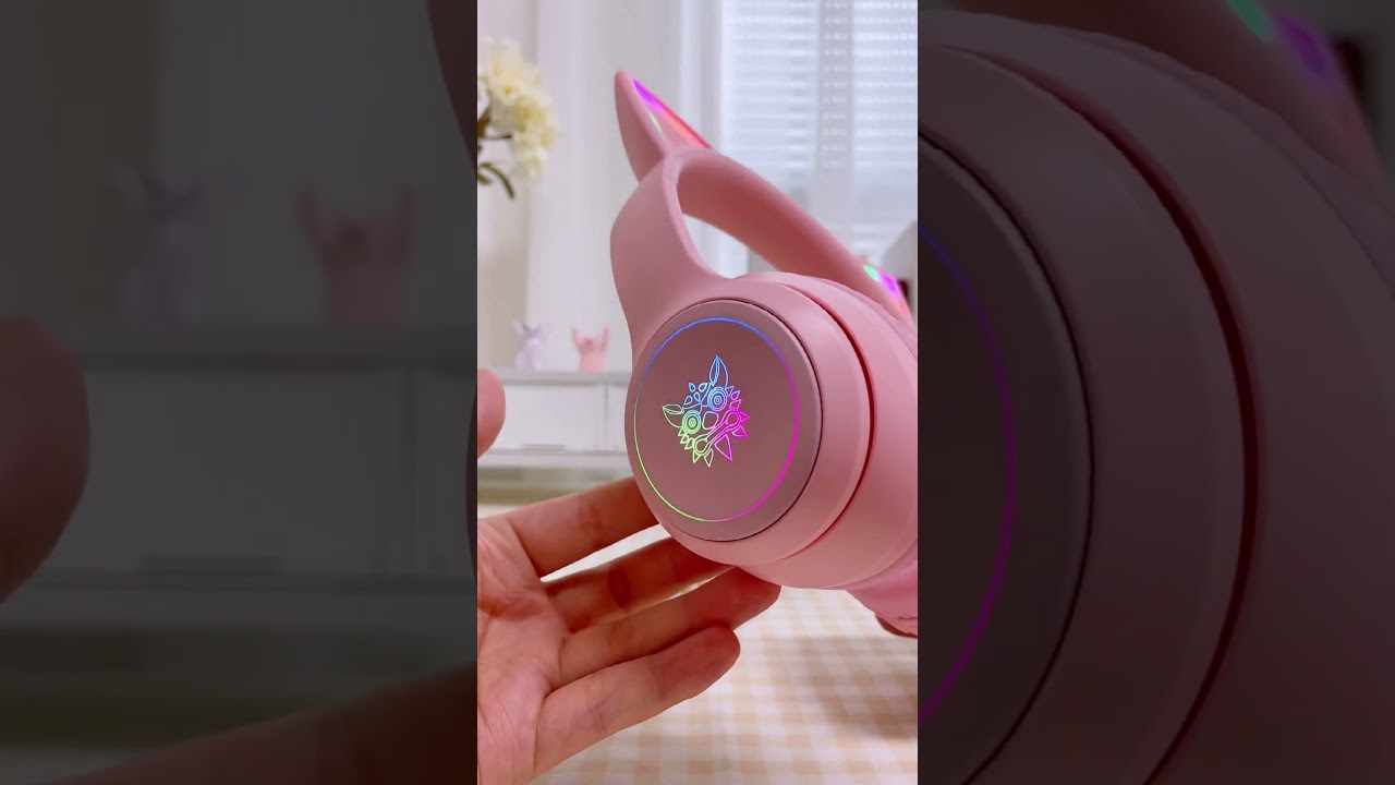 Onikuma B90 RGB Cat Ear Bluetooth 5.0 Wireless Gaming Headset！Come and upgrade your headphones！