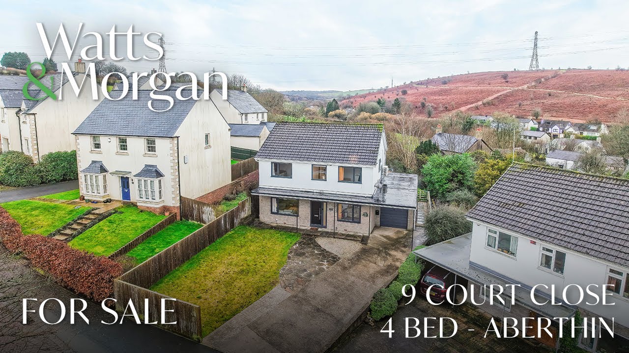 Walk-through property video tour of 9 Court Close - Aberthin