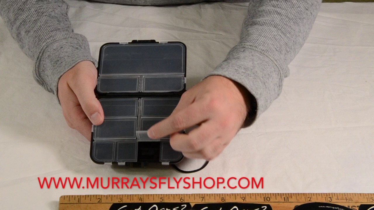 Murray's Fly Shop Black Compartment Fly Box
