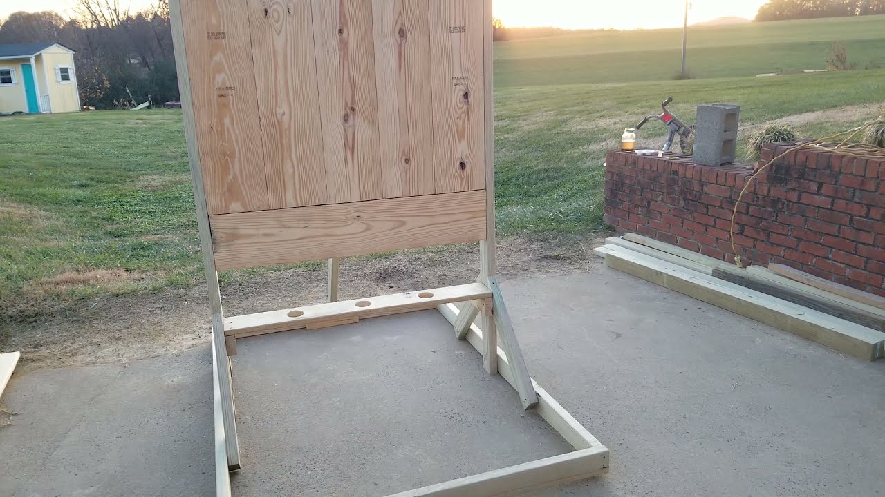 Axe throwing target build.