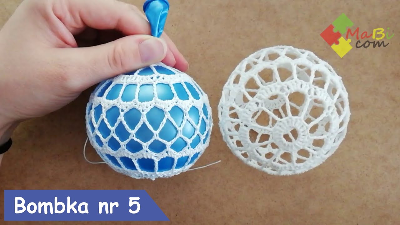 Szydełkowa bombka nr 5/Crochet Christmas ball No 5