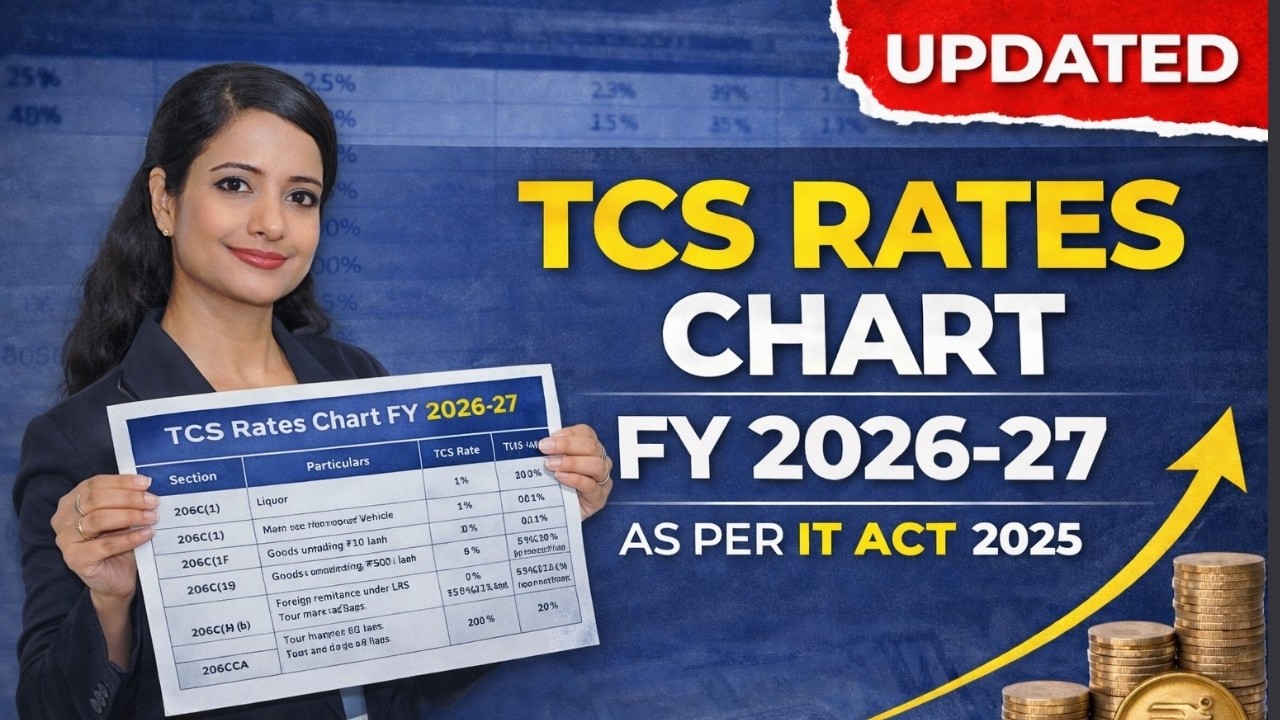 TCS Rates Chart FY 2026-27 | Latest Rates as per IT Act 2025