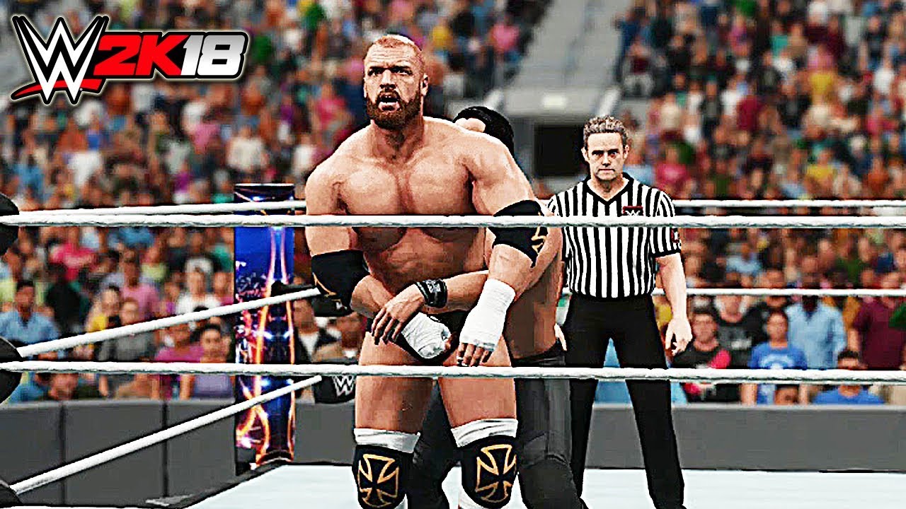 WWE 2K18 - Triple H vs Seth Rollins Wrestlemania 33 Full Match!