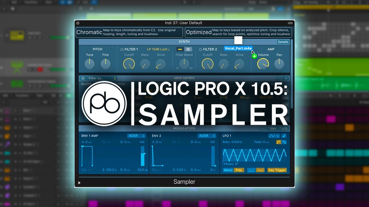 Logic Pro X 10.5: Sampler Tutorial
