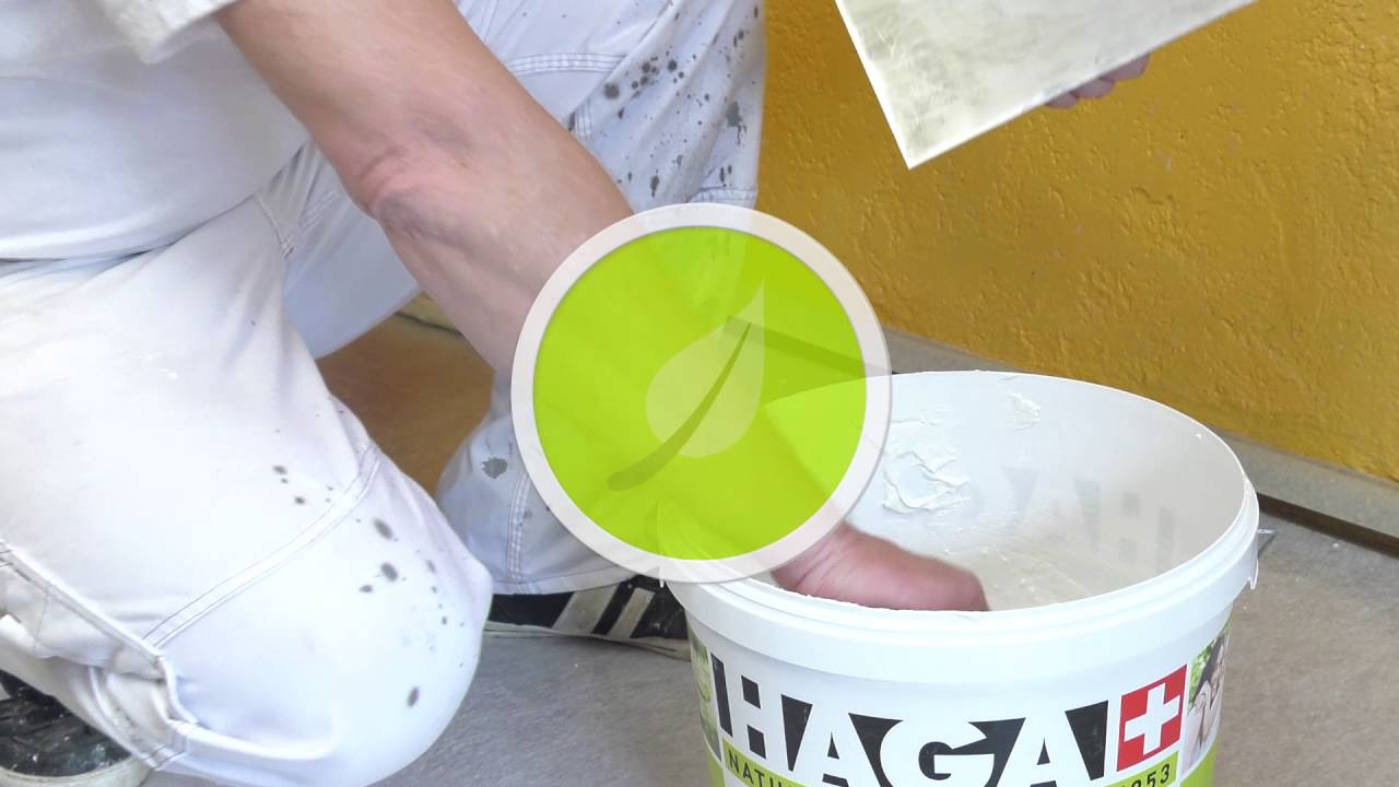 Anwendung HAGA Kalk-Universalspachtel I Wände spachteln mit Naturkalk