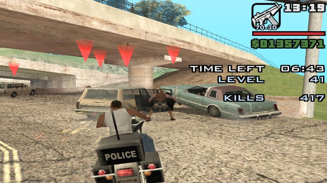 GTA San Andreas Vigilante Mission - Police Bike Mission