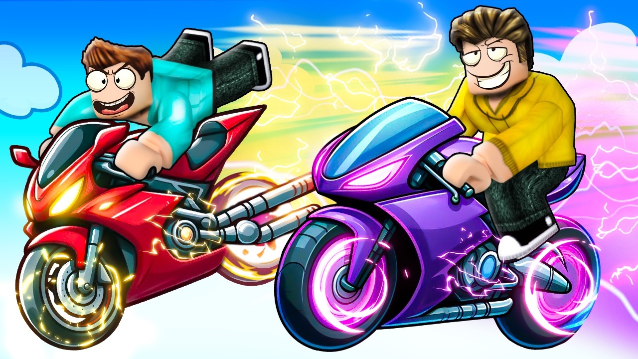 PRETENDING TO BE A NOOB IN SUPER BIKE RACE ROBLOX!!