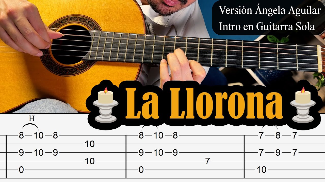 La Llorona - Intro de Ángela Aguilar pero en GUITARRA SOLA - Tutorial