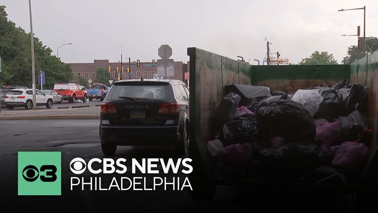 Trash starting pile up at temporary dump sites in Philadelphia amid strike