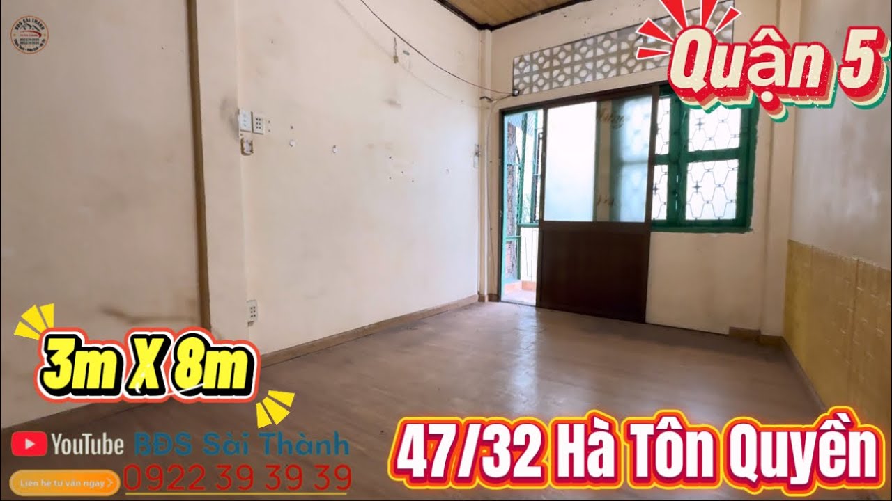 Quận 5 chỉ 2 tỷ hơn nhà 47/32 Hà Tôn Quyền Trệt Lầu sổ hồng riêng hoàn công #0822393939 #0922393939 