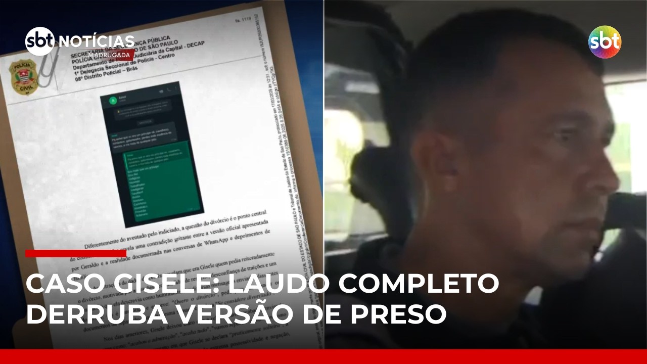 “Religioso, macho alfa, soberano”: as mensagens abusivas do preso por matar PM Gisele | #SBTNotícias