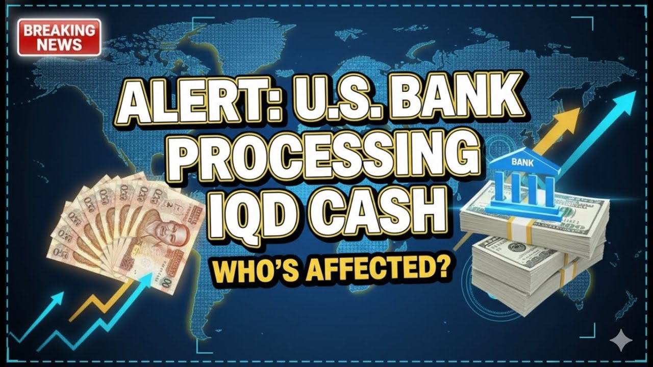🚨 ALERT: U.S. Bank Processing Iraqi Dinar Cash — Who’s Affected? (JAN 2026)