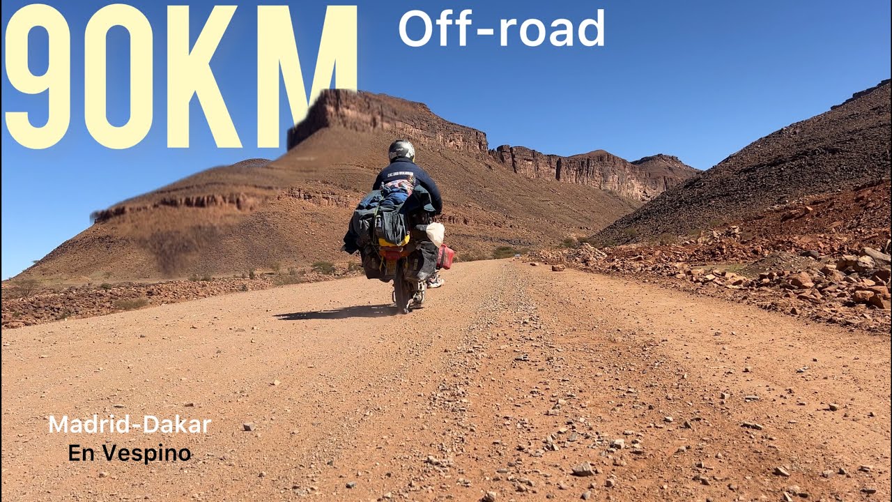 Madrid-Dakar en VESPINO. Etapa 25 off-road. Desierto Mauritania 🇲🇷 