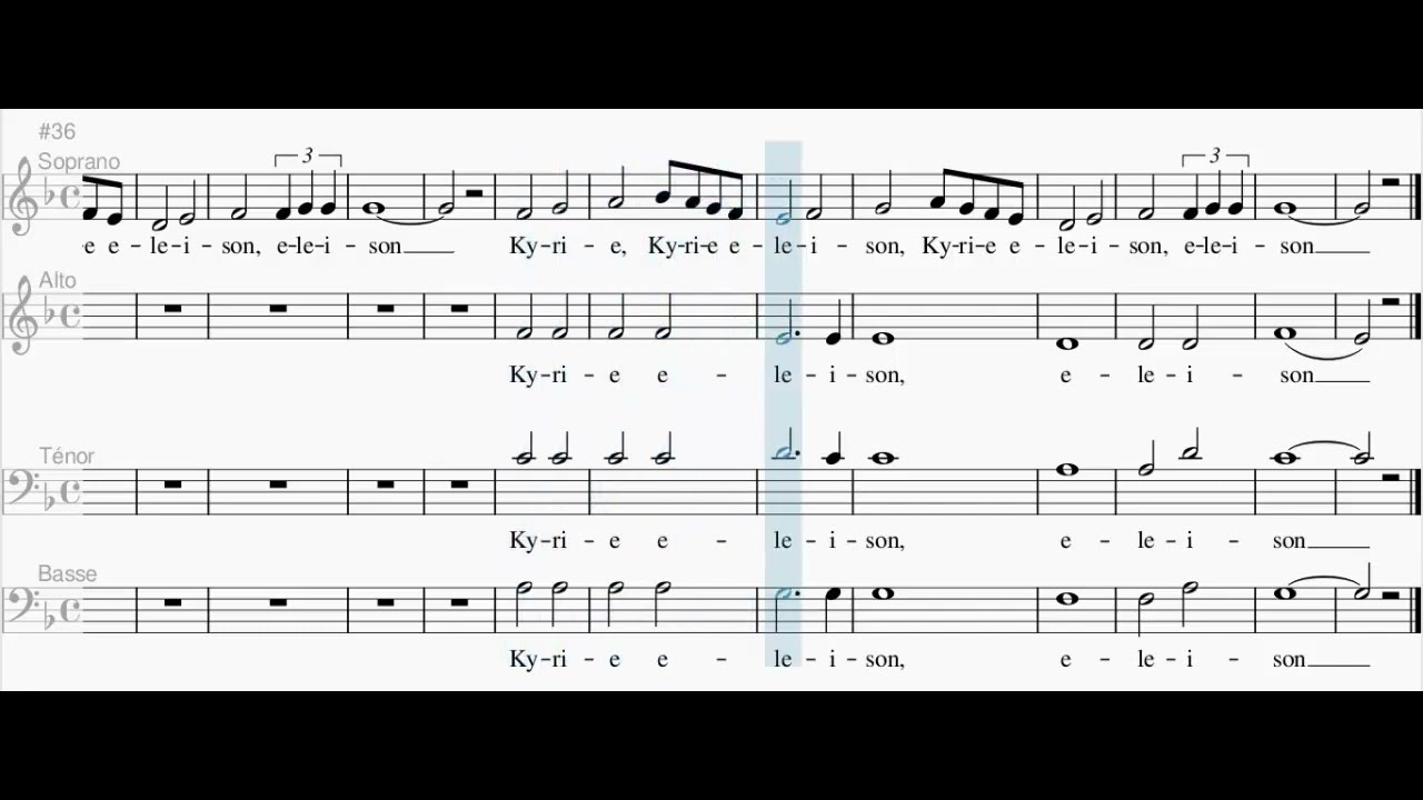 Kyrie - Messe du Bon Berger (Ténor)