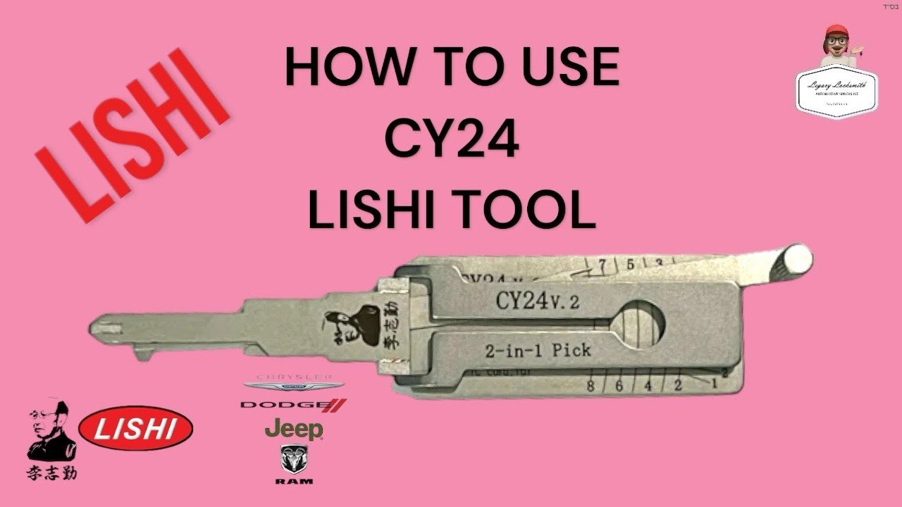 КАК ИСПОЛЬЗОВАТЬ ИНСТРУМЕНТ CY24 LISHI ДЛЯ БОЛЬШИНСТВА МОДЕЛЕЙ CHRYSLER DODGE JEEP
