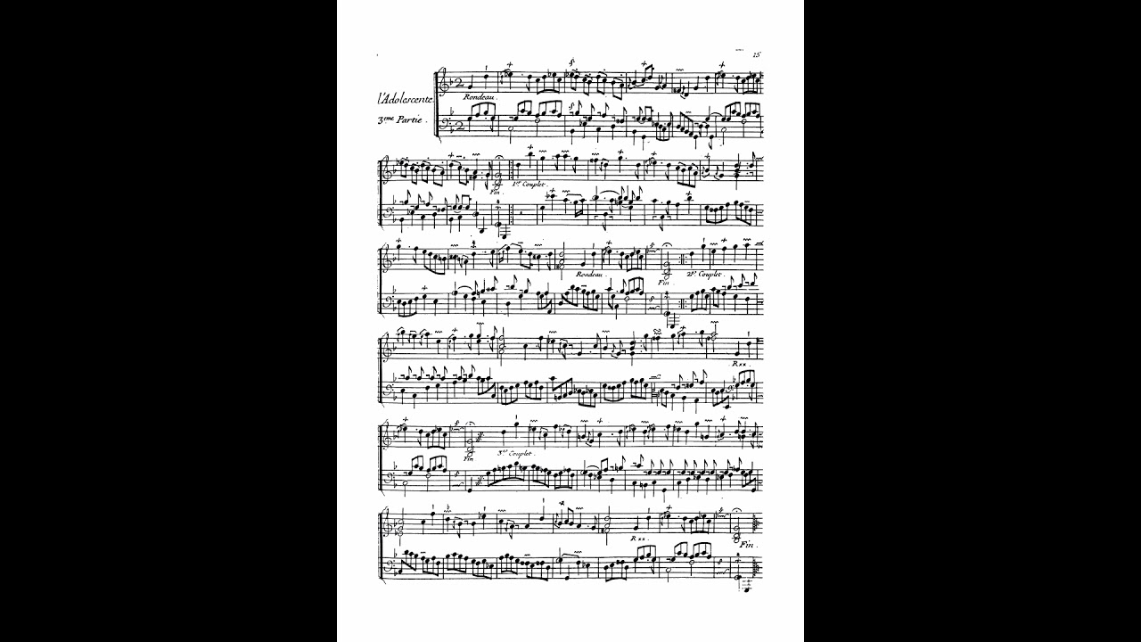 Septiême Ordre, Second Livre de Piéces de Clavecin, François Couperin