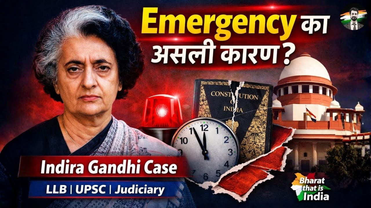 Indira Nehru Gandhi v Raj Narain (1975) | Emergency, Democracy & Basic Structure Explained