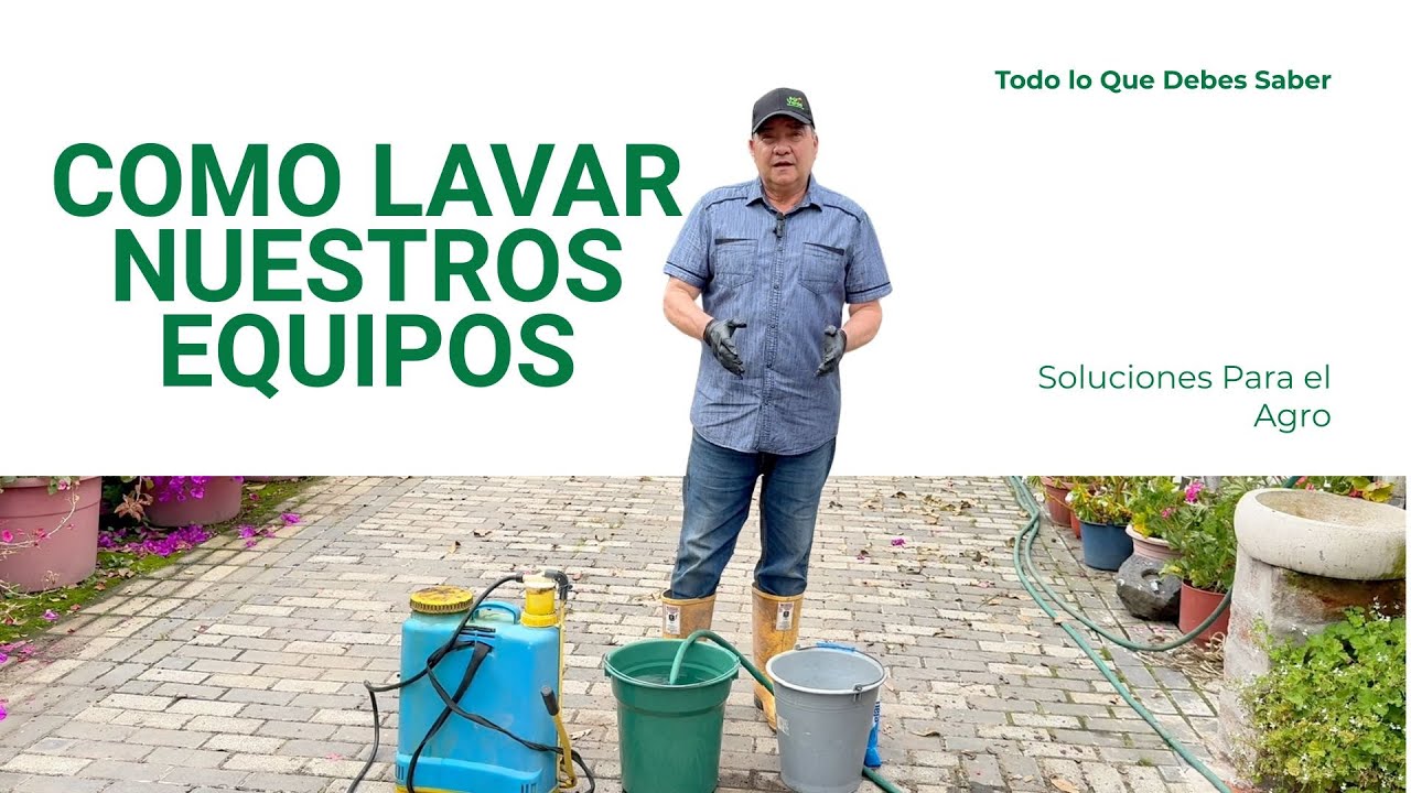 ASI LAVAMOS NUESTROS EQUIPOS DE FUMIGAR