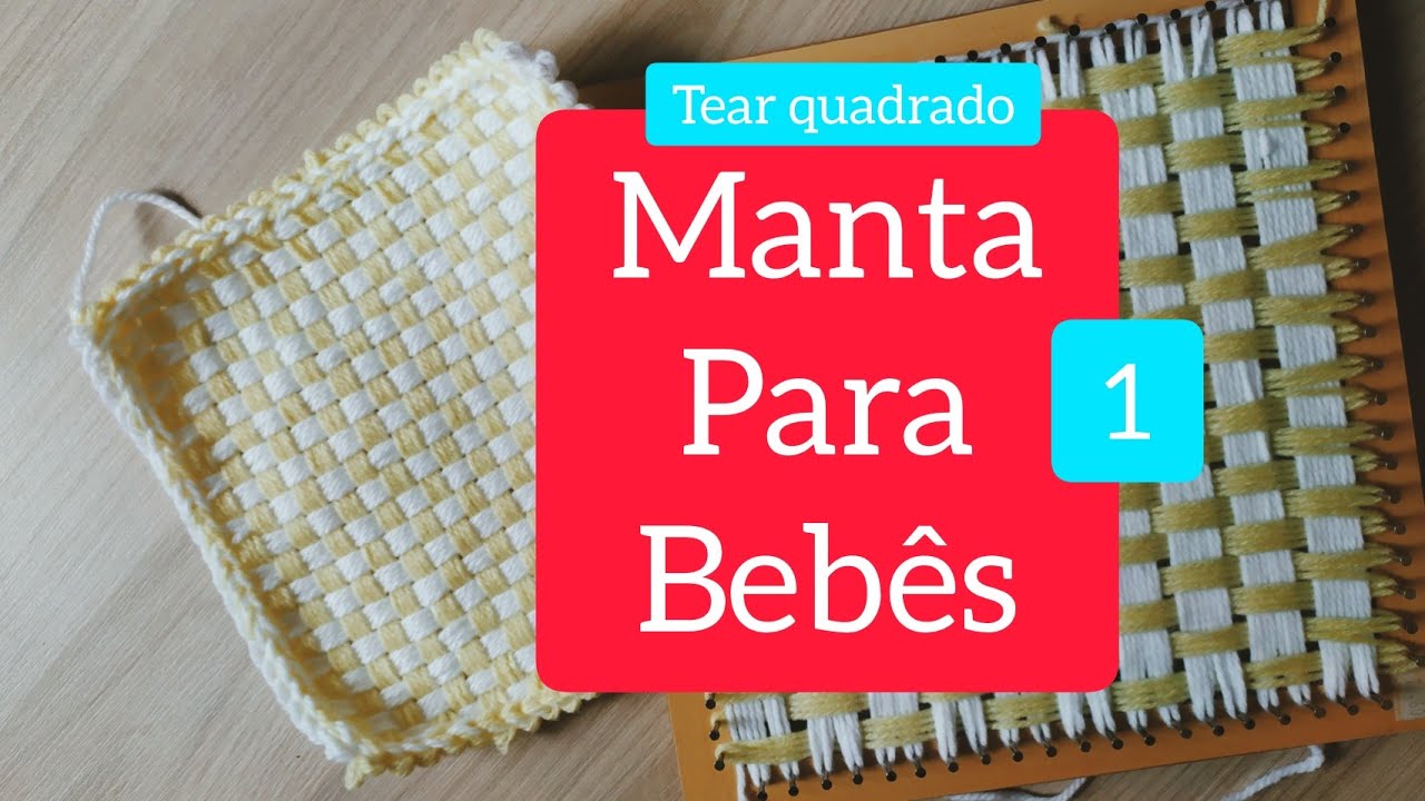 Tear de pregos quadrado: manta para bebês PARTE 1