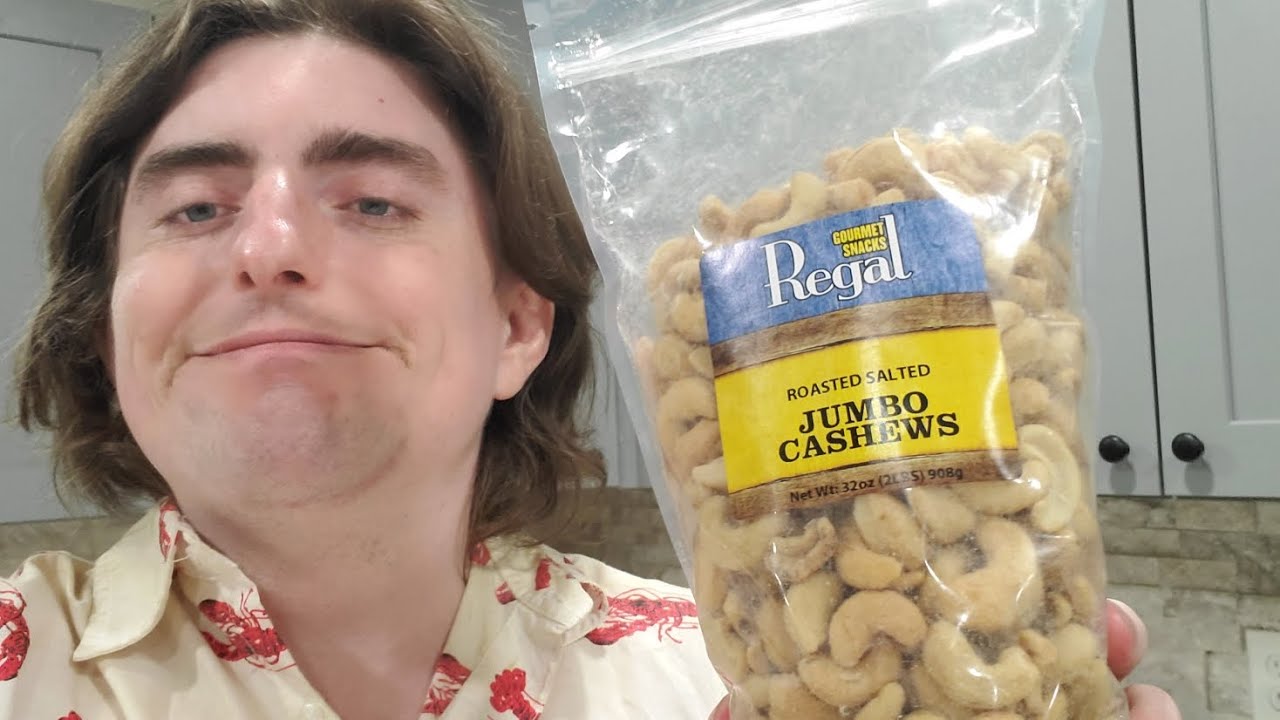 Eating Regal Roasted Salted Jumbo Cashews That My Aunt Bought For Me 