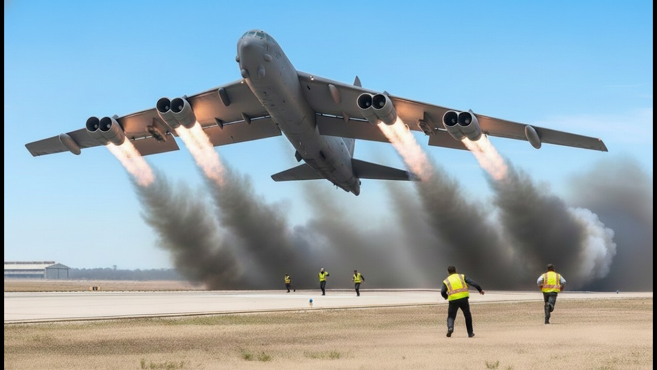 How US Air Force B 52 Pilot Performed an Emergency Takeoff at Full Speed
