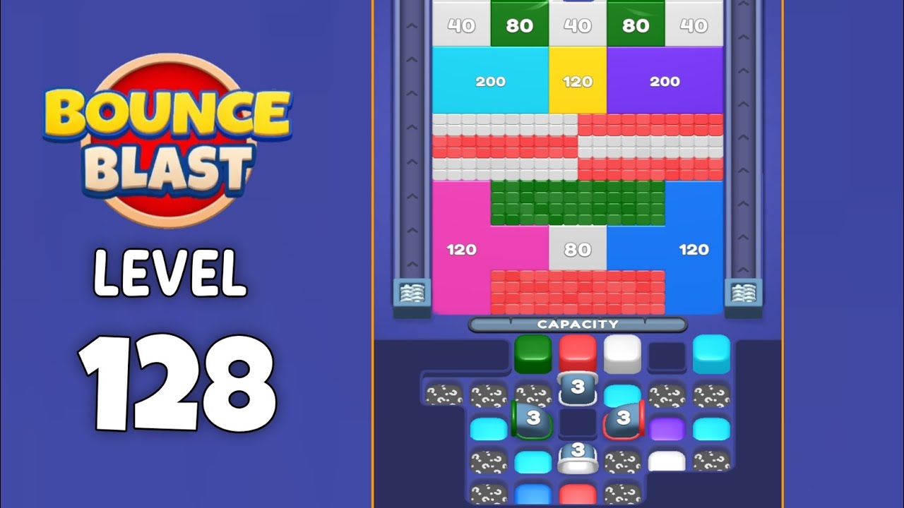 Bounce Blast level 128 solution