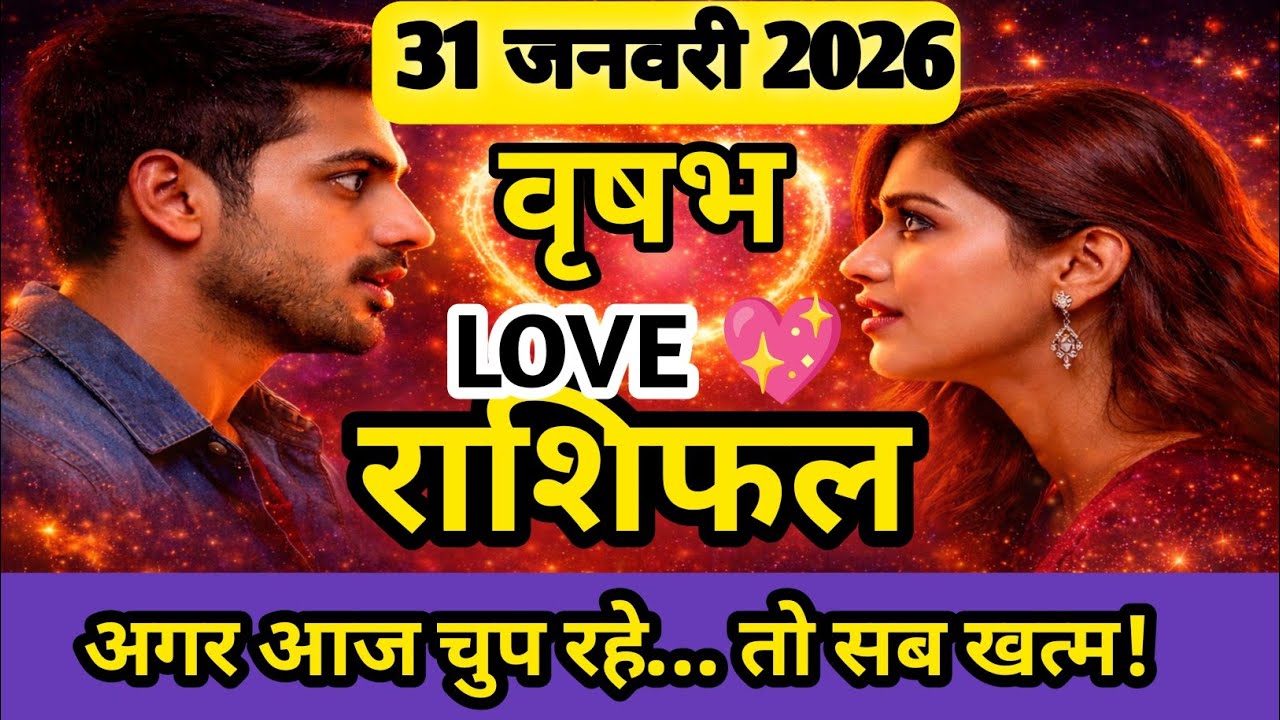 ❤️Vrishabh Rashi Love 31 January 2026 | Aaj Ka Love Rashifal!Taurus Love Horoscope! Jeev Or Jyotish 