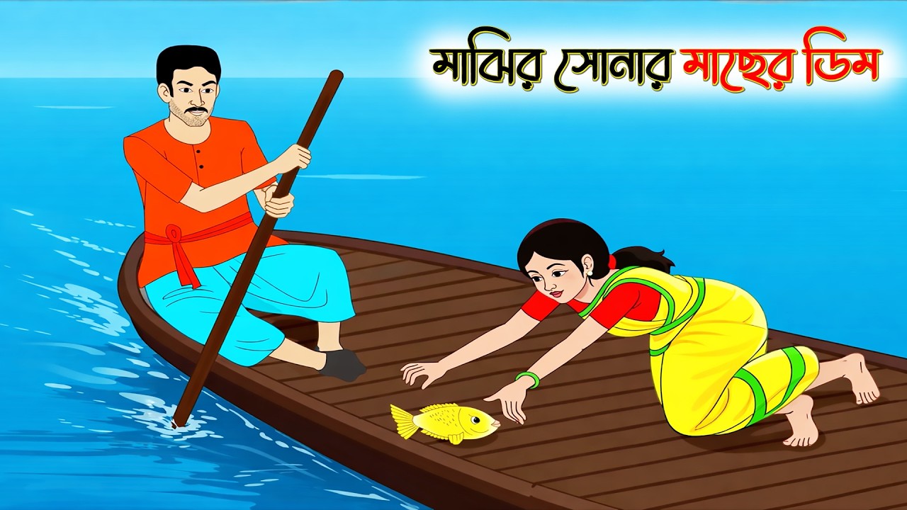 মাঝির সোনার মাছের ডিম, ,Bengali Moral Stories Cartoon। Bangla Golpo। Thakumar Jhuli । Creatoons