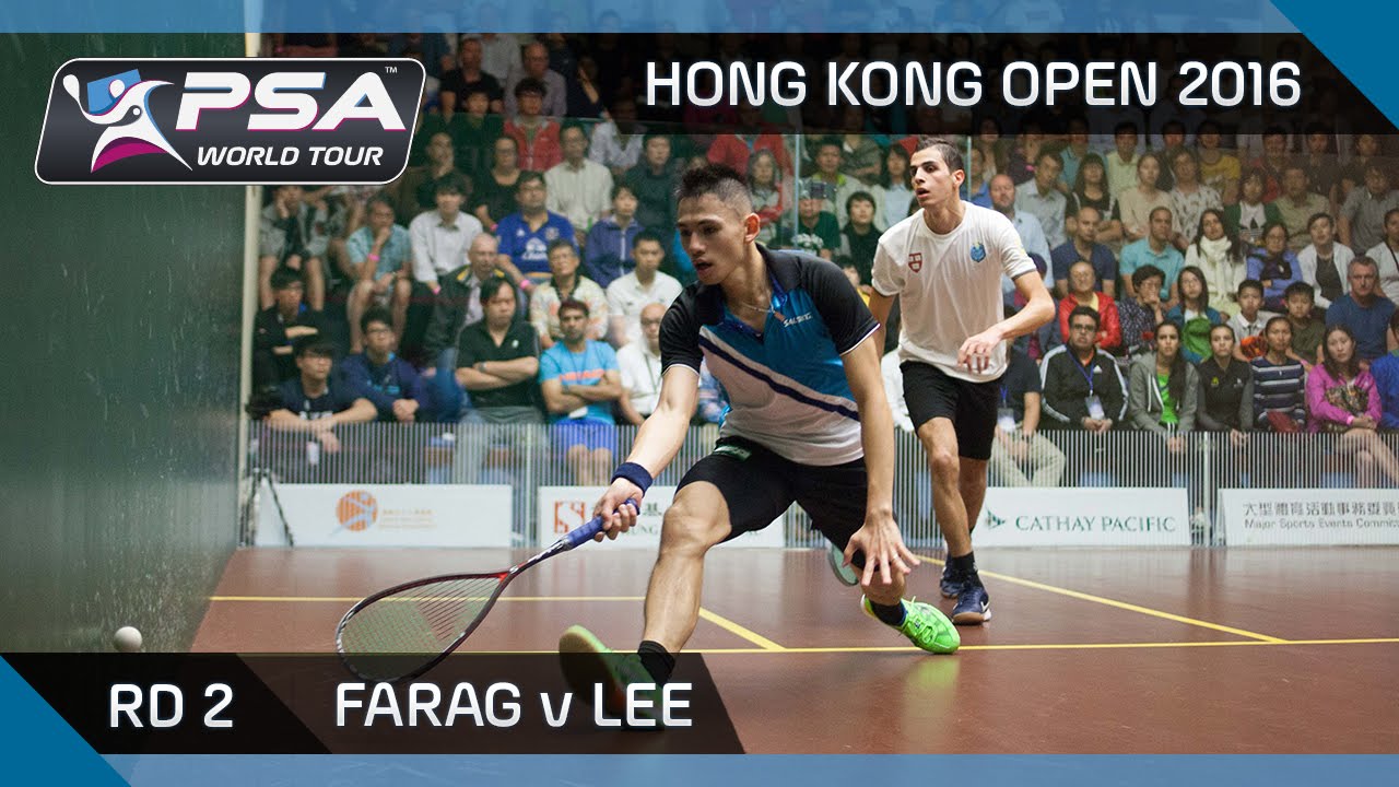 Squash: Hong Kong Open 2016 - Farag v Lee - Rd 2 Highlights