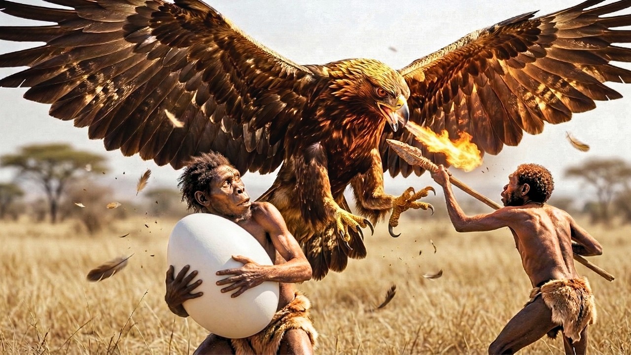 Prehistoric Survival Story | Early Human Risks Life Stealing Giant Eagle Eggs