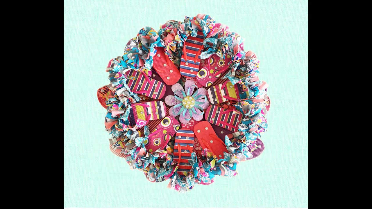 How to make a Flip Flop Wreath Tutorial