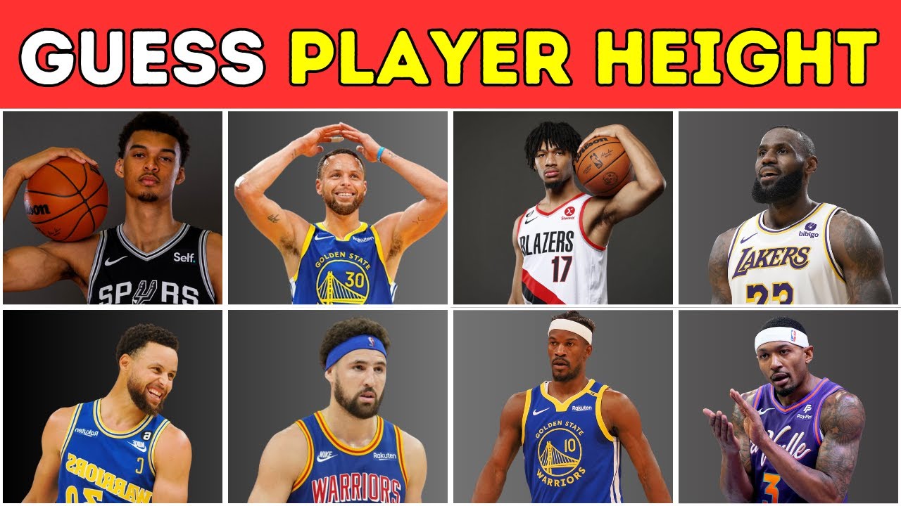 Guess the NBA Players Height | NBA Quiz