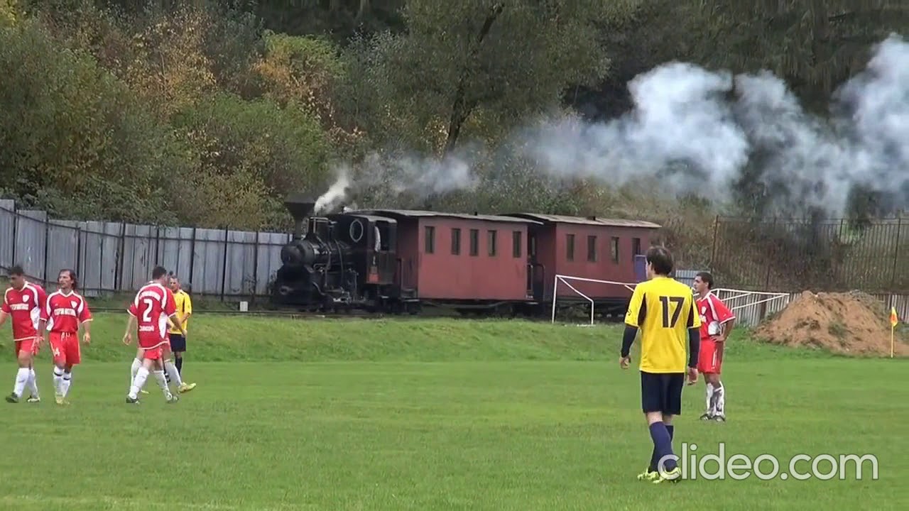 hz steam train rides through the football field in janosovka 4TYWypYk 4GTQ